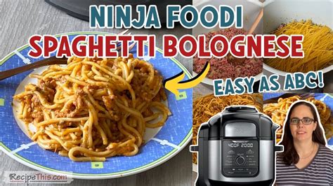 ninjabol|Ninja Foodi Spaghetti Bolognese (EASY dump and start pressure .